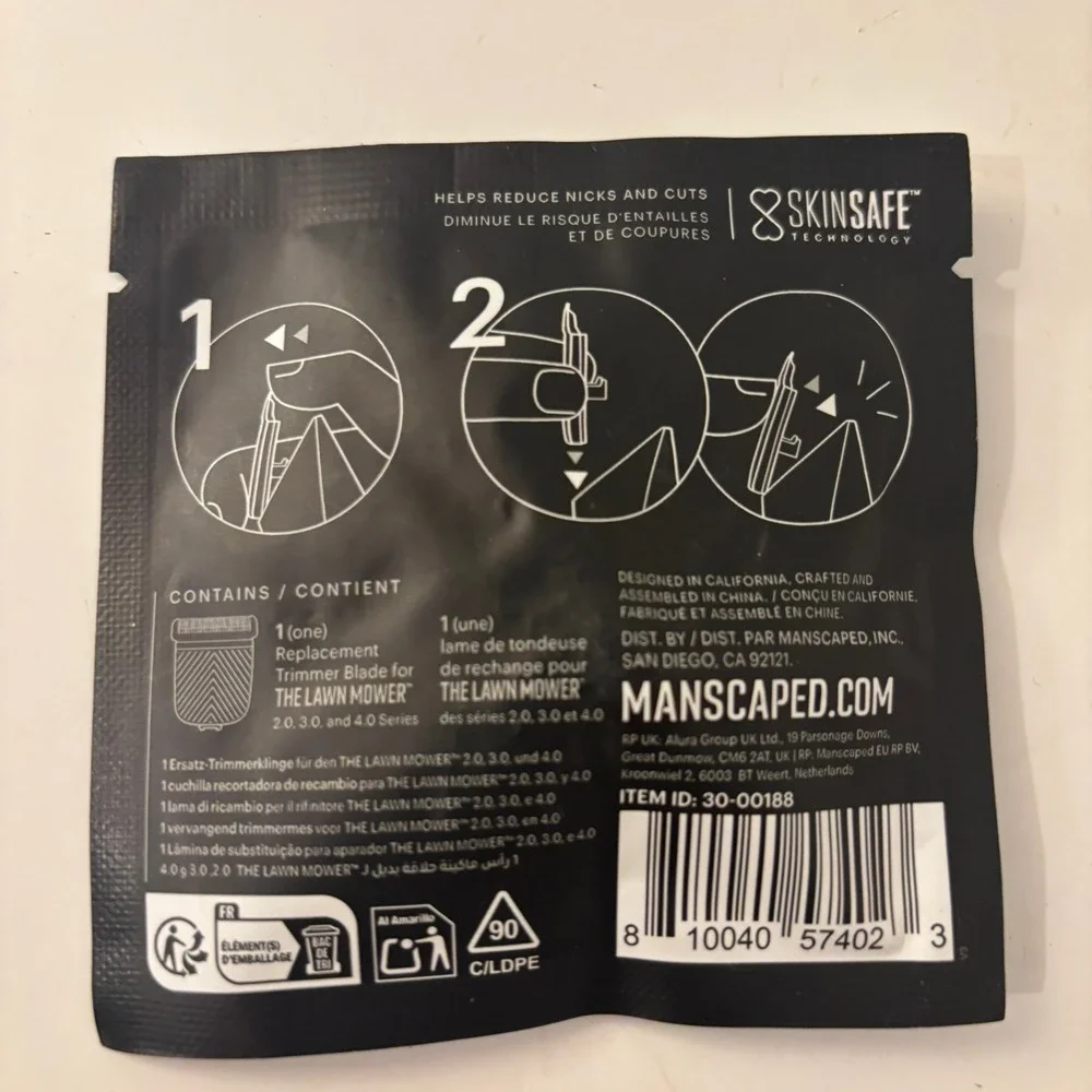Manscaped The Lawn Mower SkinSafe Replacement Trimmer Blade 2.0 3.0 4.0 Black